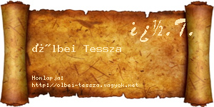 Ölbei Tessza névjegykártya